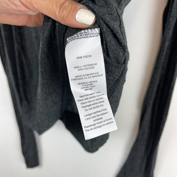 NWT Soft Joie (S) Warren Puff Sleeve Ruched Sleeve LS Shirt Gray - Picture 10 of 10